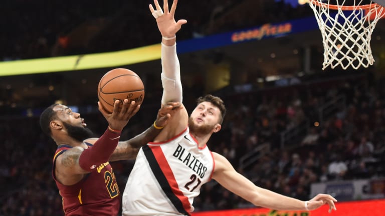 Jusuf Nurkic Wears LeBron James' Nike Shoes Now